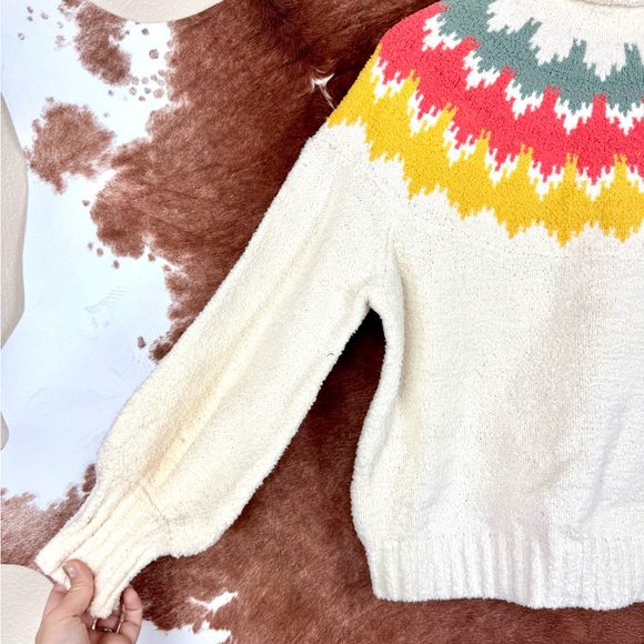 Ces Femme Fair Isle Fisherman’s Sweater Size Small - Picture 3 of 7